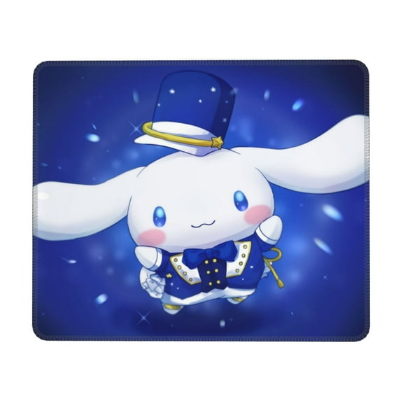 Sanrio Cinnamoroll Mouse Pad,Small Gaming Mousepad,Non-Slip Rubber Base And Stitched Edges Desk Mat For Computer Home Office Work And Study 10 X 12 Inch
