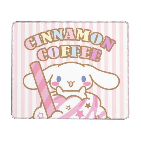 Sanrio Cinnamoroll Mouse Pad,Small Gaming Mousepad,Non-Slip Rubber Base And Stitched Edges Desk Mat For Computer Home Office Work And Study 10 X 12 Inch