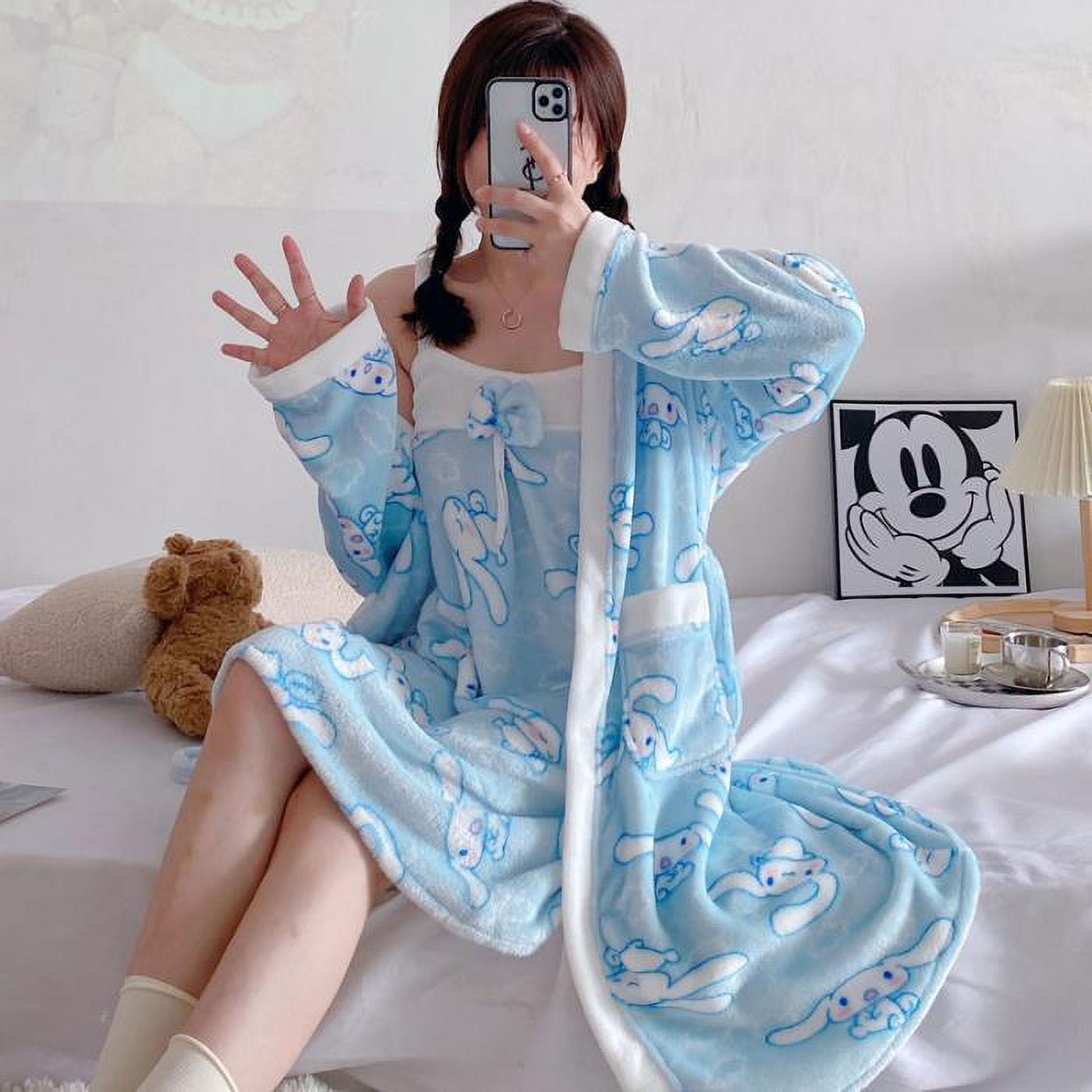 Sanrio Kawaii Plush Underwear Anime Cute Girl Pajama Cinnamoroll