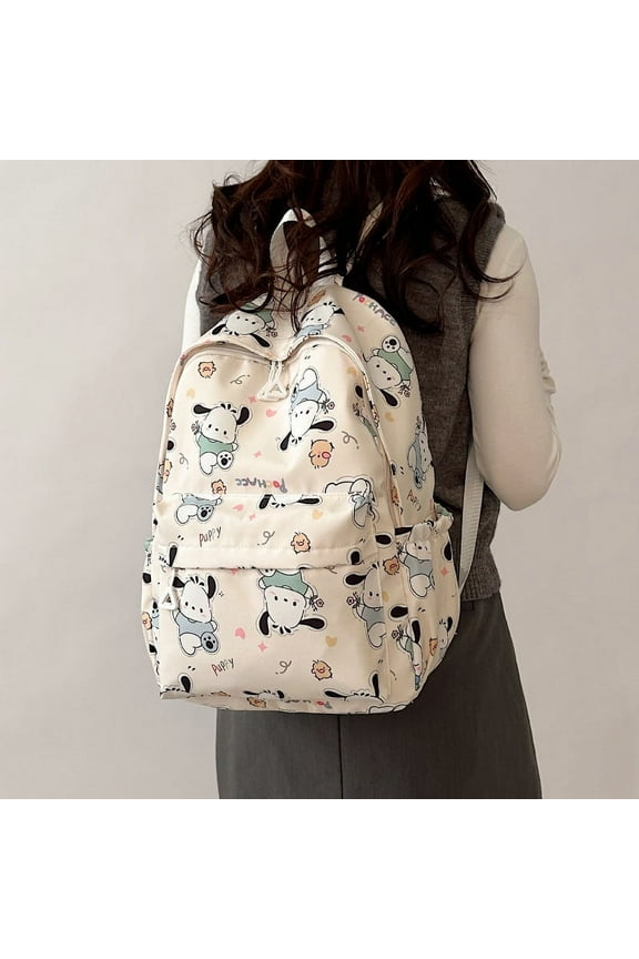Sanrio Cinnamoroll PrintBackpack, Preppy College SchoolDaypack, Large capacity backpack Travel CommuteKnapsack & Laptop Bag  Toy