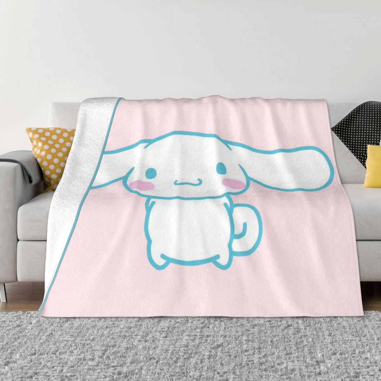 Sanrio Cinnamoroll Throw Blanket Couch Bed Sofa Soft Lightweight Warm ...