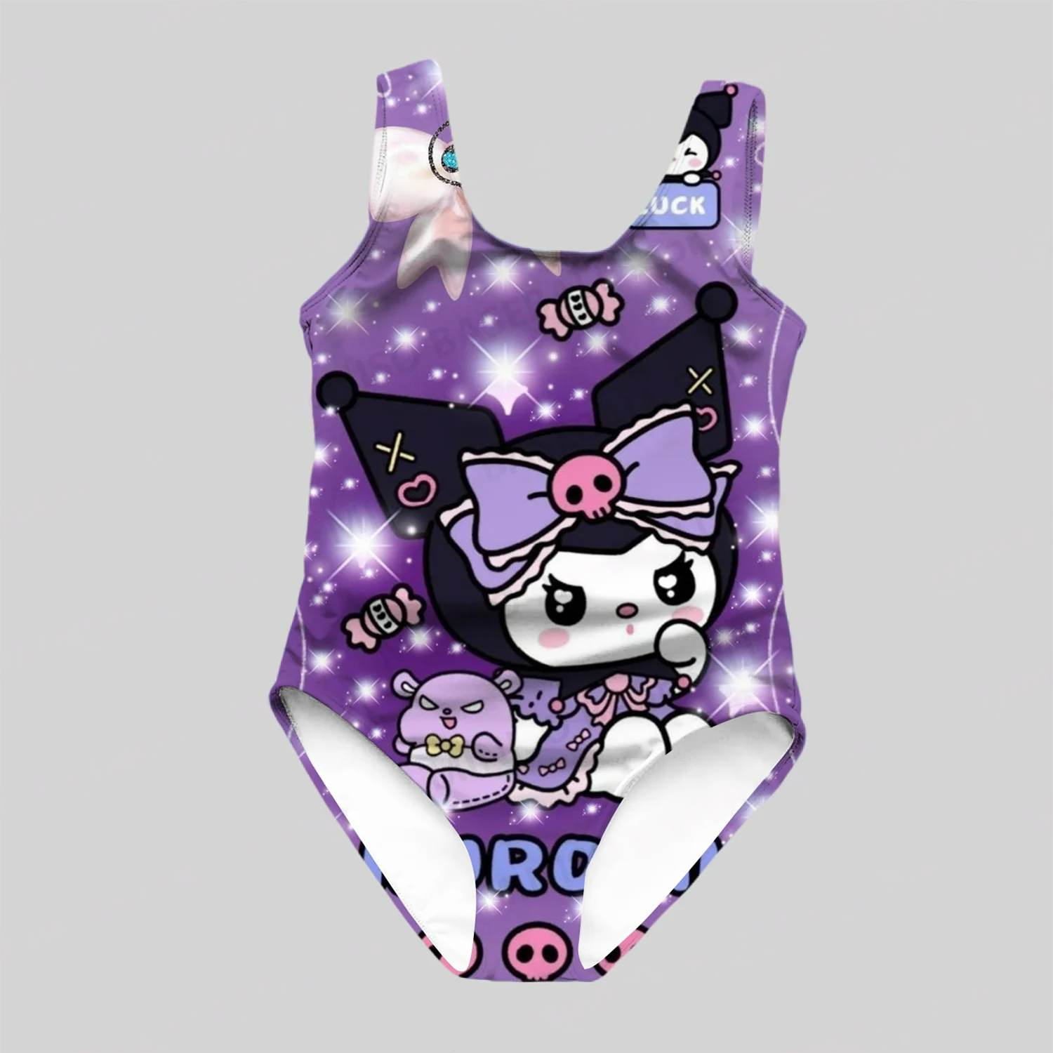 Sanrio Collection 3D Printed Girls One Piece Swimsuit Octagon Pudding 