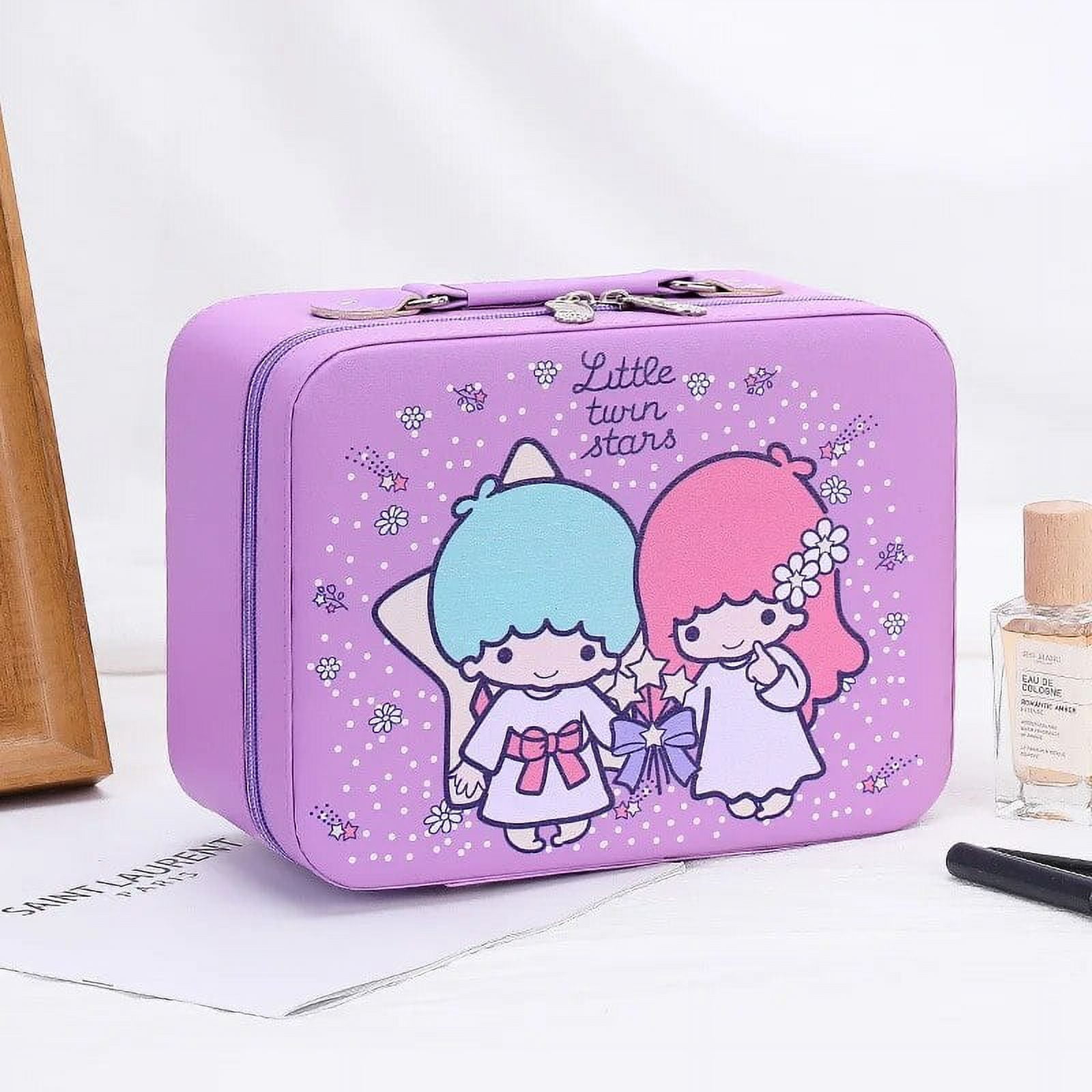 Sanrio Cosmetic Bag Kawaii Hello Kitty My Melody Kuromi Waterproof PU