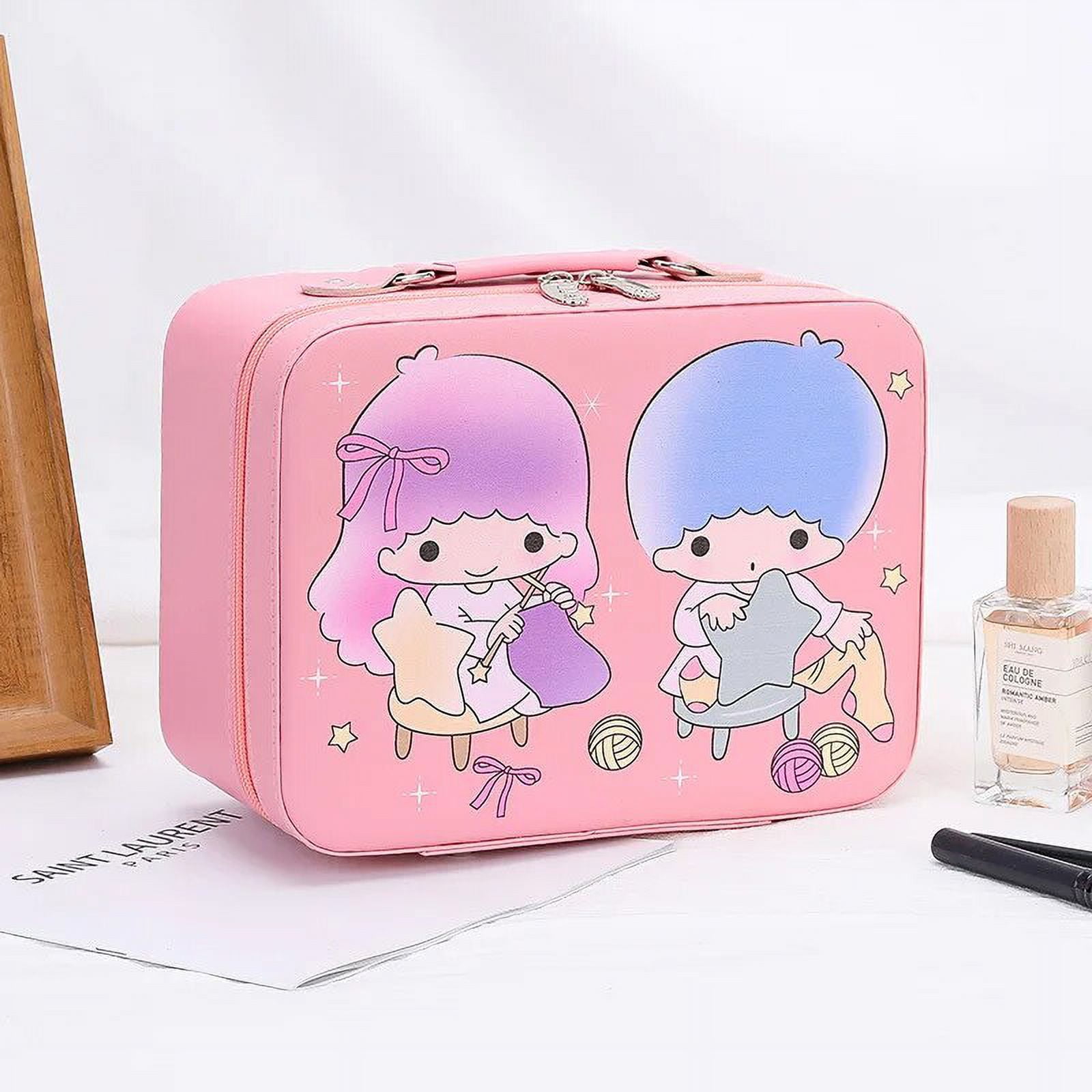 Sanrio Cosmetic Bag Kawaii Hello Kitty My Melody Kuromi Waterproof PU