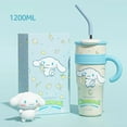 thumbnail image 1 of Sanrio Cup Hello Kitty Kuromi Mymelody Cinnamoroll Pachacco Pom Pom Purin Anime Cartoon Kawaii High-looking Water Cup, 1 of 13