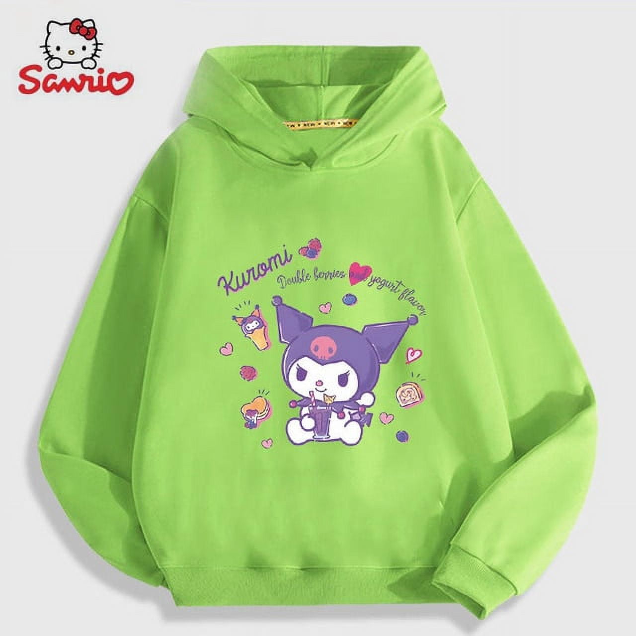 Sanrio Cute Children Hoodie Kawaii Anime Kuromi Cinnamoroll My Melody ...