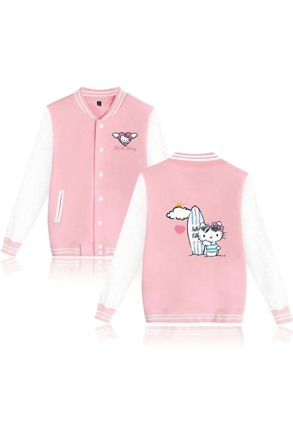 Sanrio Cute Hello Kitty Jacket Autumn Coat Streetwear Gift