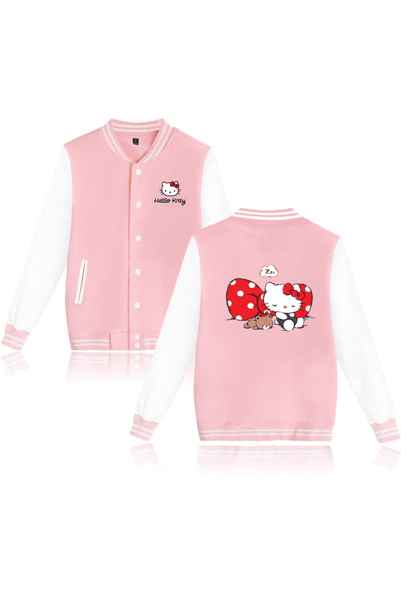 Sanrio Cute Hello Kitty Jacket Autumn Coat Streetwear Gift