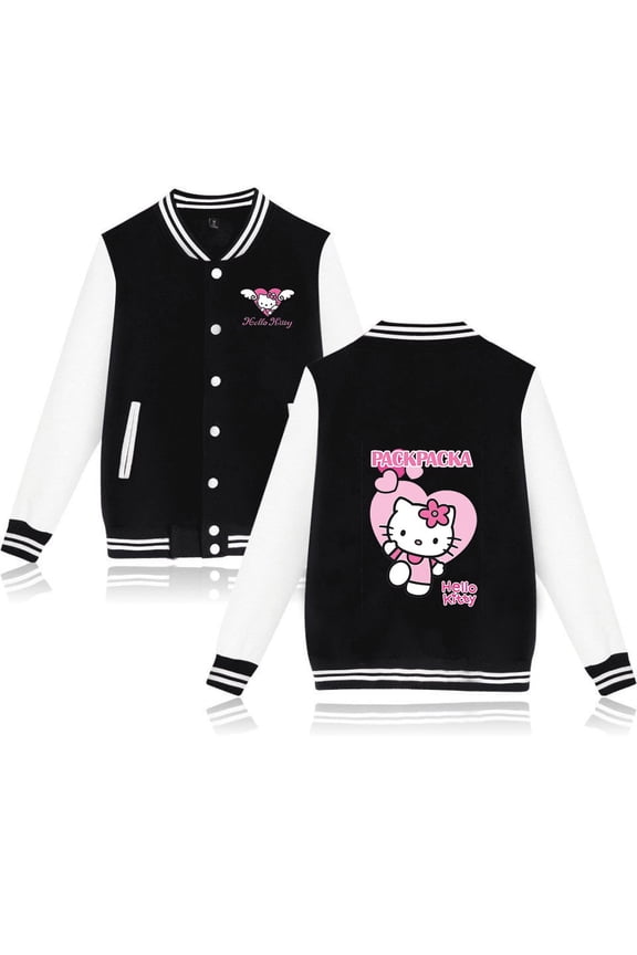 Sanrio Cute Hello Kitty Jacket Autumn Coat Streetwear Gift