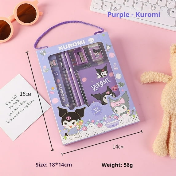 Sanrio Family Kuromi Stationery Gift Box Set Gift Back-To-School Gift Stationery Gift Set Christmas Gift