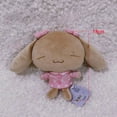 thumbnail image 1 of Sanrio Figure Mocha Dog Hoodie Plush Toys Kawaii Stuffed Animals Cute Keychains Ball Chain Keyring Fluffy Doll Toy Kid Girl Gift, 1 of 11