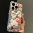 thumbnail image 1 of Sanrio Full Rhinestone Heart Hello Kitty Phone Case For Iphone 15 Pro Max 14 13 12 11 X Xr Xsmax Women Luxury Protective Cover, 1 of 12