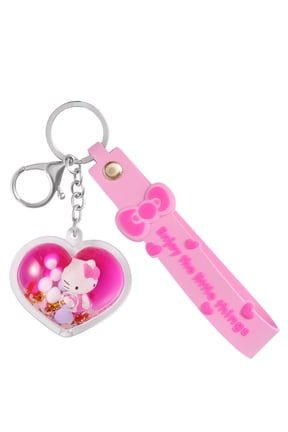 Girl's Hello Kitty Heart Shaped Keychain Charm