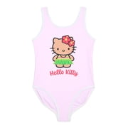 Hello Kitty Girls and Big Girls Hawaii Graphic One Piece Swimsuit, Sizes 4-12