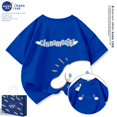 thumbnail image 1 of Sanrio Girls Boys T-Shirt Short Sleeve Cotton 2024 Summer New Cartoon Cinnamoroll Children's Clothing Top Half Sleeve Gift, 1 of 26