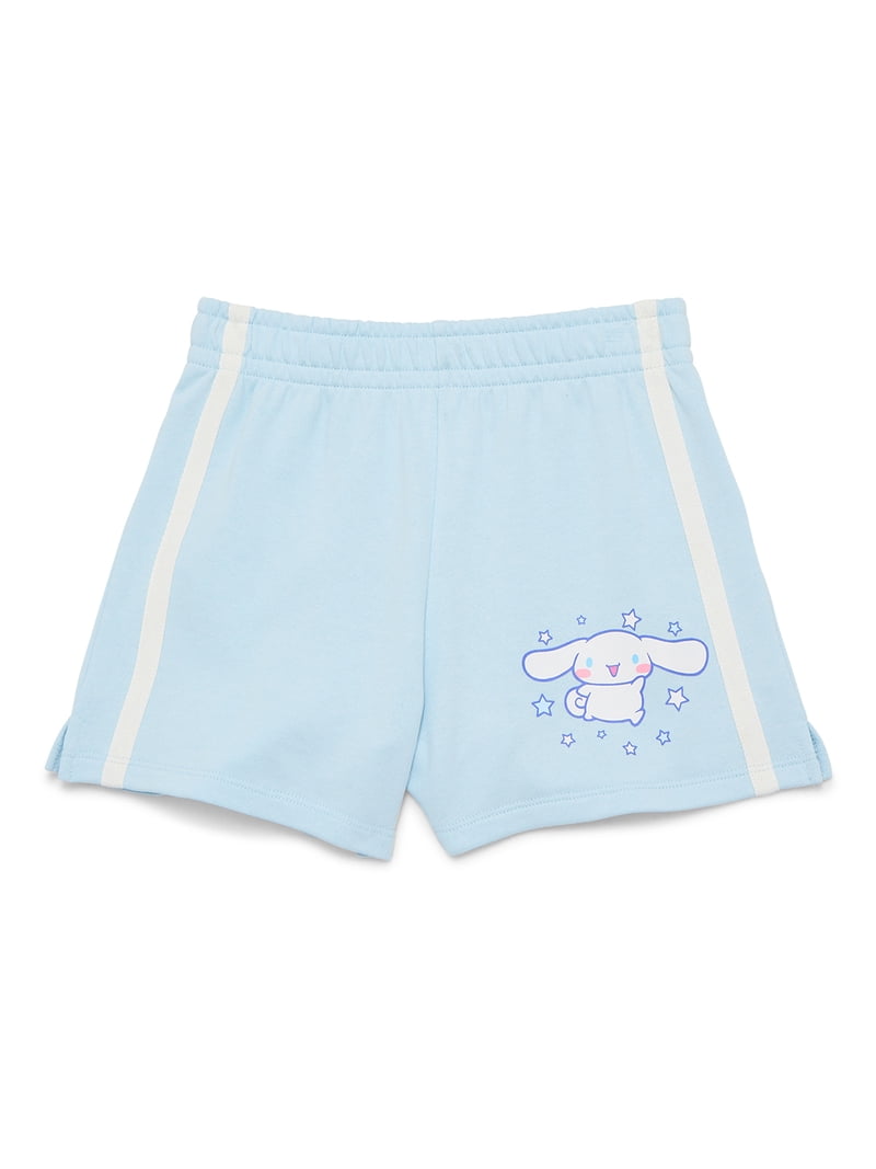 パンツ [Sanrio x ALEXIA STAM] TerryClothShorts Sanrio Cinnamoroll Girls French Terry Shorts, Sizes 4-16 - Walmart.com