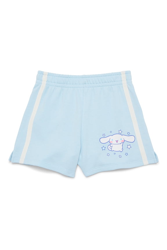 Sanrio Cinnamoroll Girls French Terry Shorts, Sizes 4-16