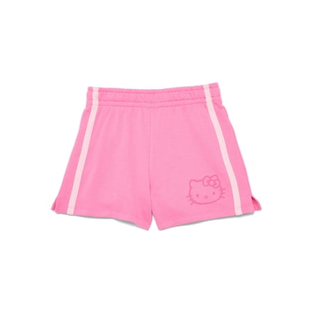 WICKED Sanrio Hello Kitty Girls French Terry Shorts, Sizes 4-16