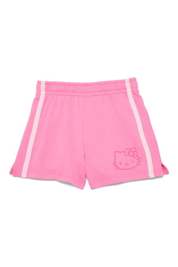 Sanrio Hello Kitty Girls French Terry Shorts, Sizes 4-16