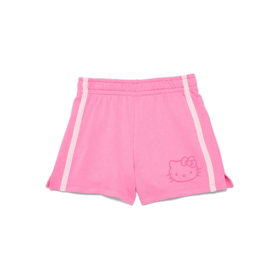 Sanrio Hello Kitty Girls French Terry Shorts, Sizes 4-16