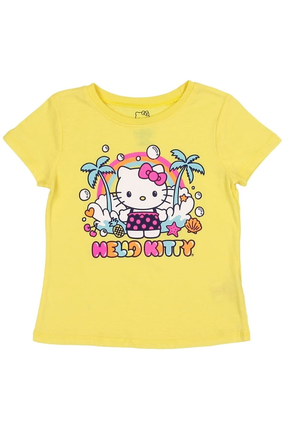 Sanrio Girls' Hello Kitty Graphic T-Shirt (Toddler & Little Girls)