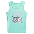 thumbnail image 1 of Sanrio My Melody and Kuromi Girls Mineral Wash Graphic Tank Top, Sizes 4-16, 1 of 3
