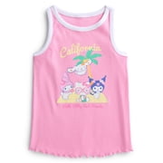 Sanrio Girls Hello Kitty and Friends Vacation Ringer Graphic Tank Top, Sizes 4-16