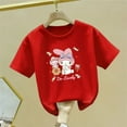thumbnail image 1 of Sanrio Girls Summer Spring T-Shirt Short Sleeve Children's Clothing Top My Melody Cartoon Cute Student Versatile Casual Gift, 1 of 15