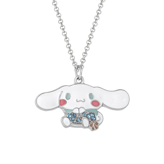Sanrio Girls/Tween Cinnamoroll Pendant, 16" Chain + 3" Extender