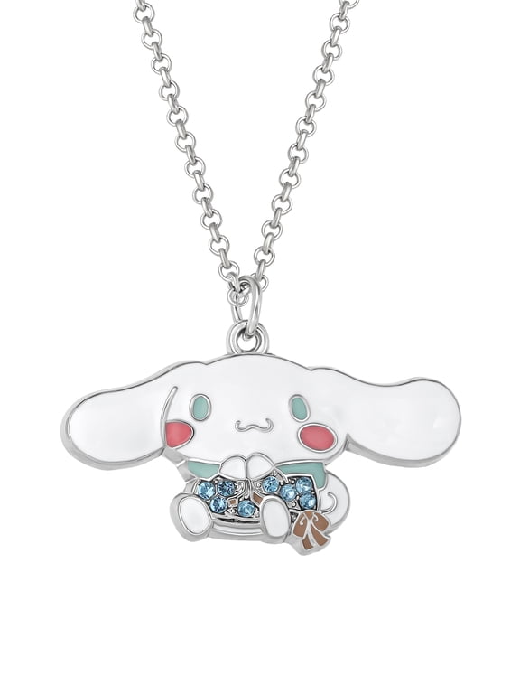 Girls/Tween Cinnamoroll Pendant, 16" Chain + 3" Extender