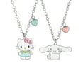 thumbnail image 1 of Sanrio Girls/Tweens Hello Kitty & Cinnamoroll Best Friends Necklace, Set of 2 with BFF Charm, 18", 1 of 7