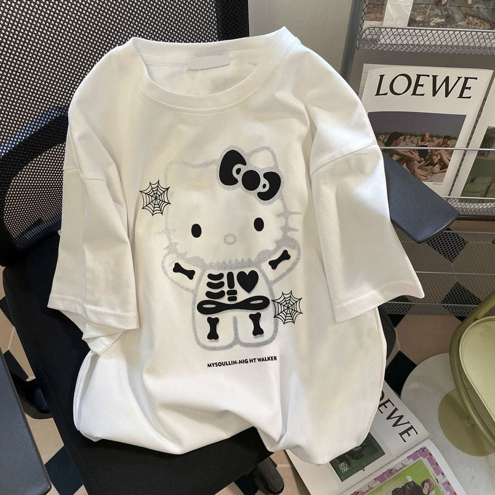 T-shirt Hello Kitty Sanrio Pour Fille - Blanc, Taille 10 Ans, Neuf Avec étiquettes