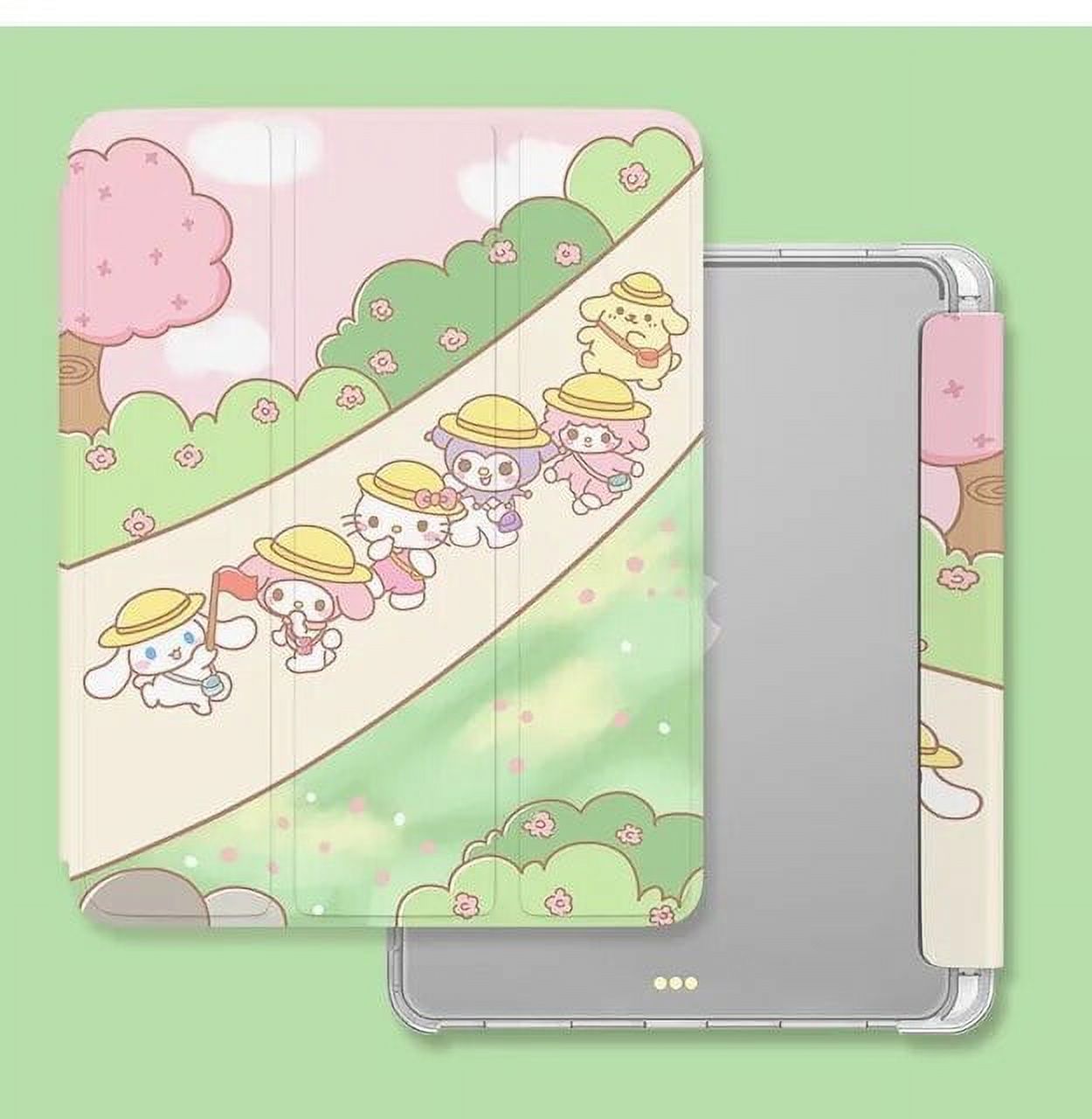 Sanrio Green Hello Kitty iPad Air 2021 Case Air 4 Silicone Protective