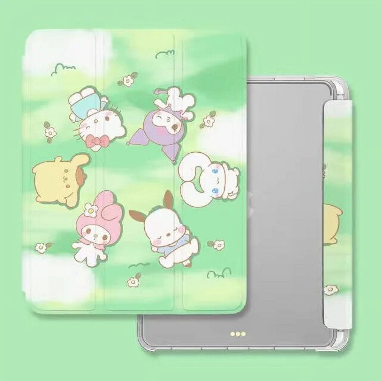 Sanrio Green Hello Kitty iPad Air 2021 Case Air 4 Silicone Protective