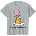 thumbnail image 1 of Sanrio Gudetama "It's My Birthday" Meh Youth T-Shirt for Boy Girl Kids Toddler, Sport Grey Color, Size YXS, 1 of 4