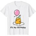 thumbnail image 1 of Sanrio Gudetama "It's My Birthday" Meh Youth T-Shirt for Boy Girl Kids Toddler, White Color, Size YS, 1 of 4