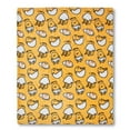 Sanrio Gudetama Shell Shorts SilkTouch Sherpa Throw Blanket 50 x 60