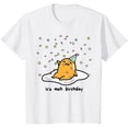 thumbnail image 1 of Sanrio Gudetama the Lazy Egg It's Meh my Birthday Confetti Party Youth T-Shirt for Boy Girl Kids Toddler, White Color, Size YXS, 1 of 4