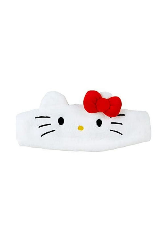 Hair Band Hair Turban Headband White Hello Kitty Hello Kitty Face Wash Makeup Free Size Girl Character 986151 SANRIO