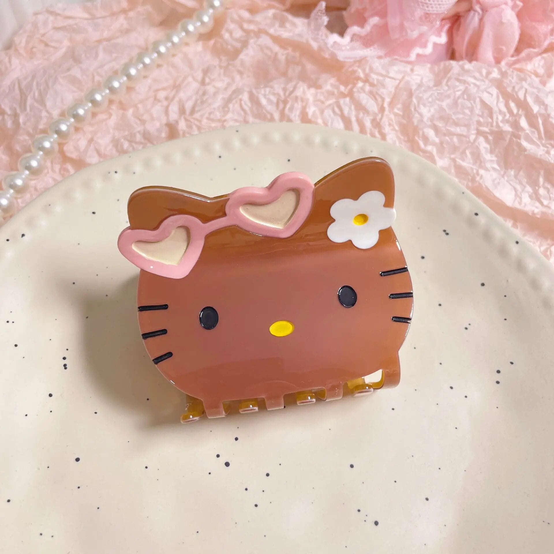 Sanrio Hairpin Hello Kitty Sweet Fashion Hairpin Y2K Back Head Shark ...