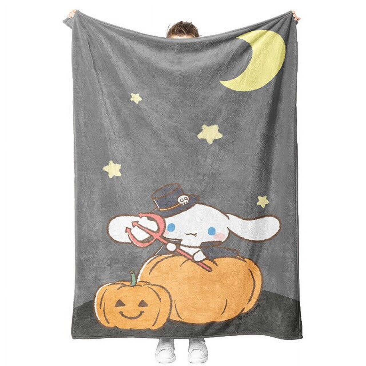 Sanrio Halloween Plush Flannel Blanket Hello Kitty Kuromi Mymelody