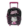 thumbnail image 1 of Sanrio Hell Kitty Pink and Silver Stars Pre-K small toddler size rolling backpack, 1 of 2