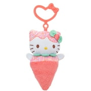 Sanrio Hello Kitty 4 inch Clip-On Plush - Ice Cream Themed - Officially Licensed by Jazwares