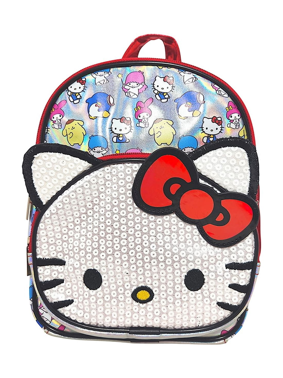 Sanrio Hello Kitty All Over Print Mini Backpack for Girls - Red