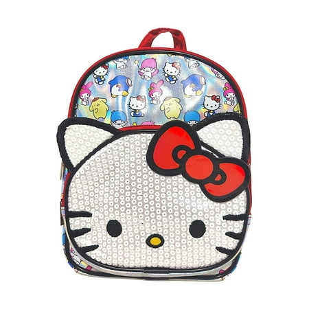 Sanrio Hello Kitty All Over Print Mini Backpack for Girls - Red