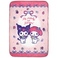 thumbnail image 1 of Hello Kitty And Friends My Melody And Kuromi Soft Plush Throw Blanket 45" x 60", 1 of 4