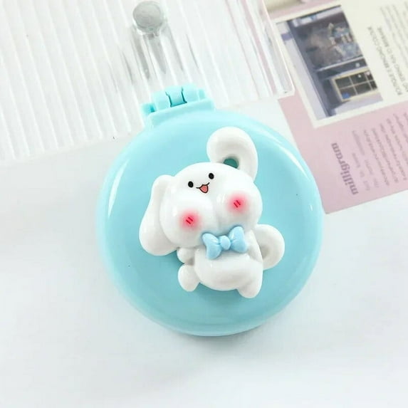 Sanrio Hello Kitty Anime Folding Air Bag Comb Mirror Pocket Size Portable Travel Hair Brush Cosmetic Mirror Head Massager Relax