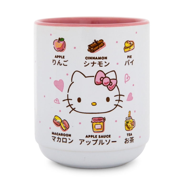 Hello Kitty, Ceramic Tea Cup, 9 oz, Pink, Apple Icons, Asian Style