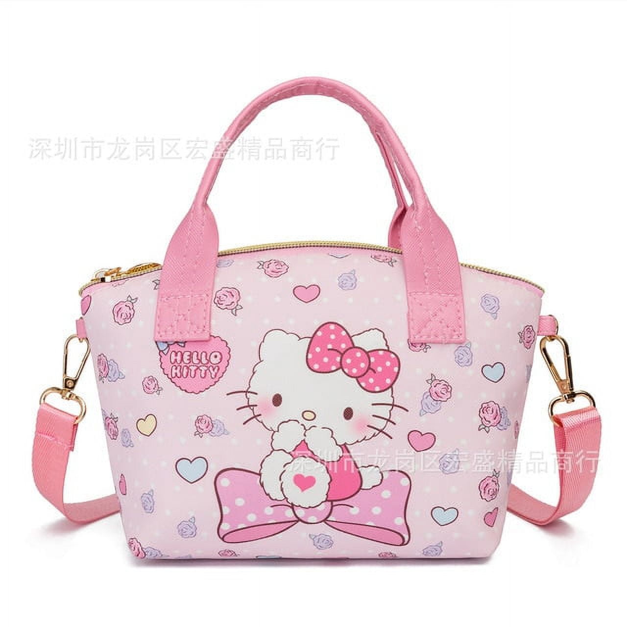 Sanrio Hello Kitty Backpack My Melody Schoolbag Cinnamoroll Handbag Kuromi  Crossbody Bag Pochacco Pu Leather Wallet