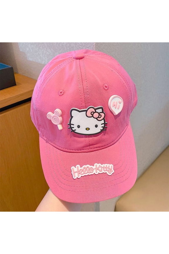 Sanrio Hello Kitty Baseball Cap Cute Style Cartoon Cap Sun Hat Gifts